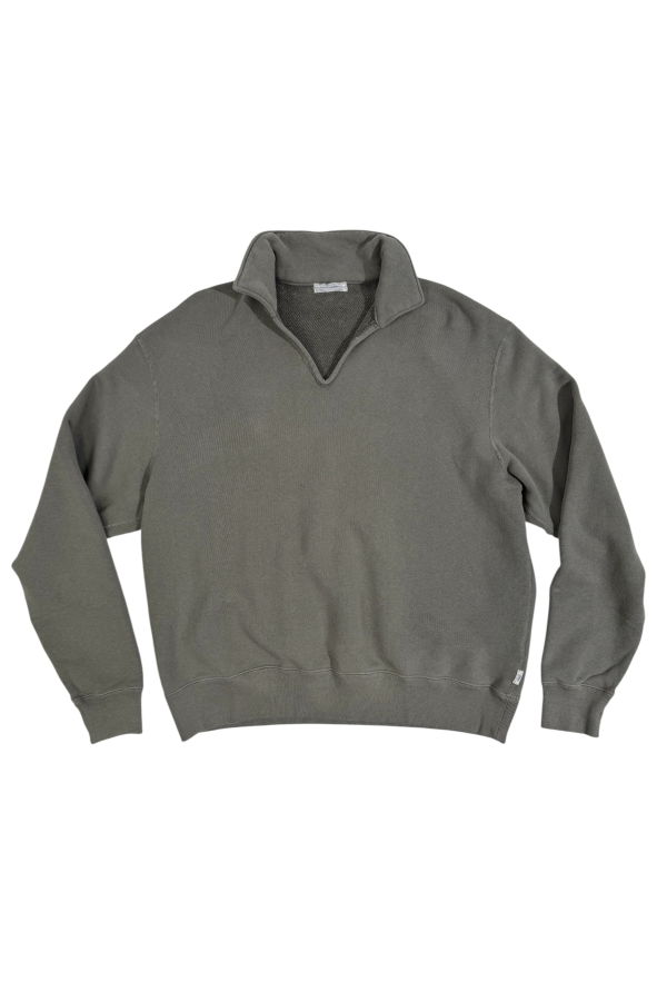 Places and Spaces Loop Wheel Skipper Pullover - Moss