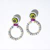 Robin Mollicone Small Hoop Earrings - Sodalite - Thumbnail 1