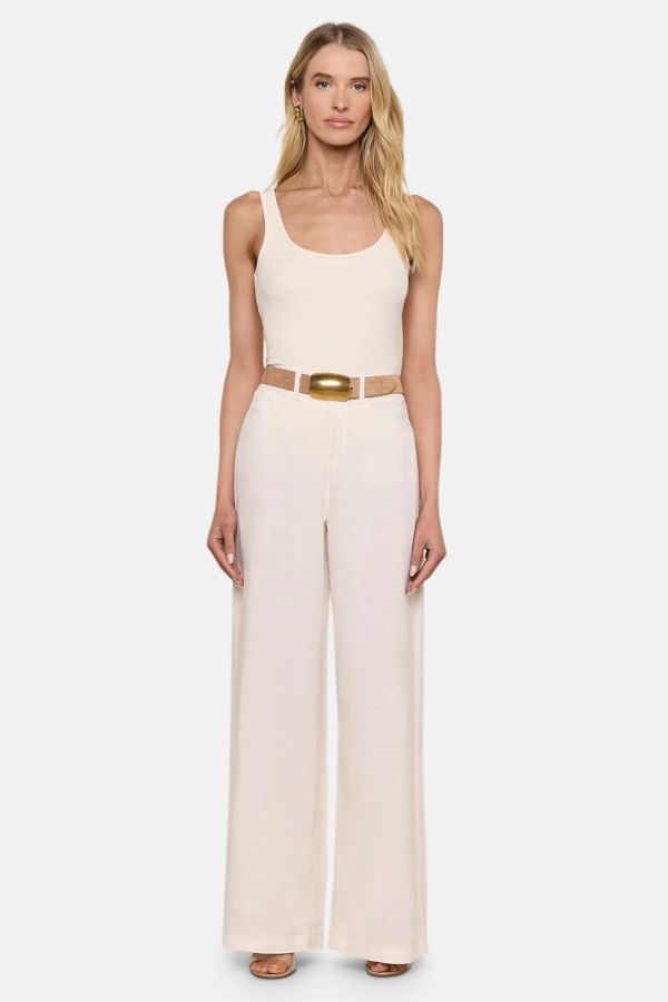 L'Agence Amara Linen Wide-Leg Pant