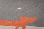 KIDS David Fussenegger Juwel Baby Blanket "Fox Under Starry Skies" - Gray - Thumbnail 2