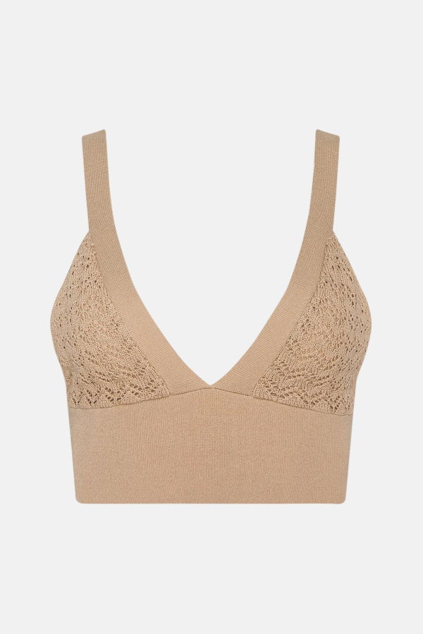 L'Agence Reverie Pointelle Knit Bralette