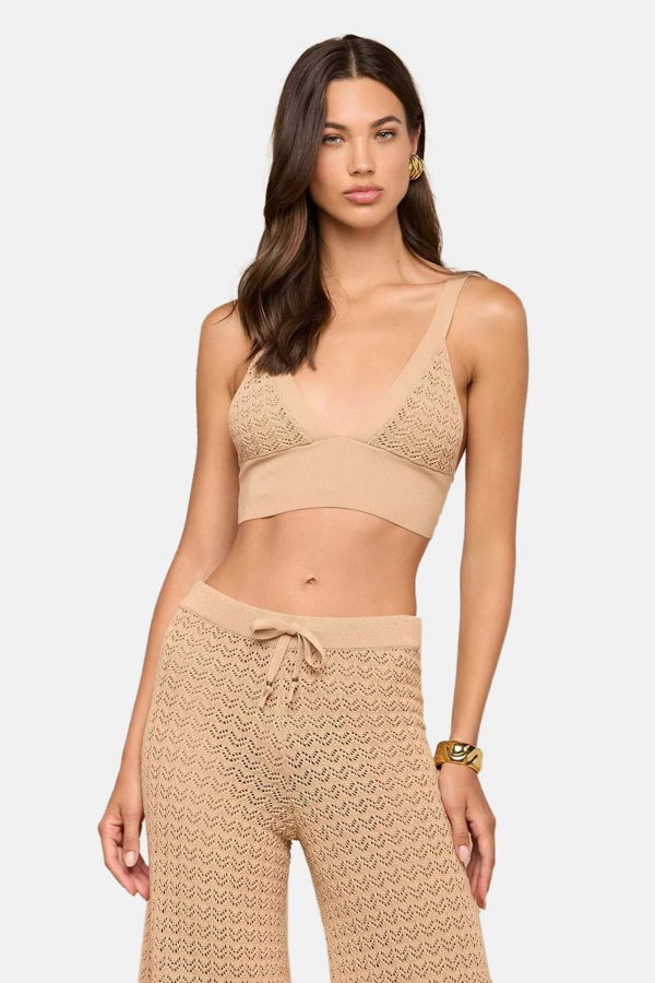 L'Agence Reverie Pointelle Knit Bralette