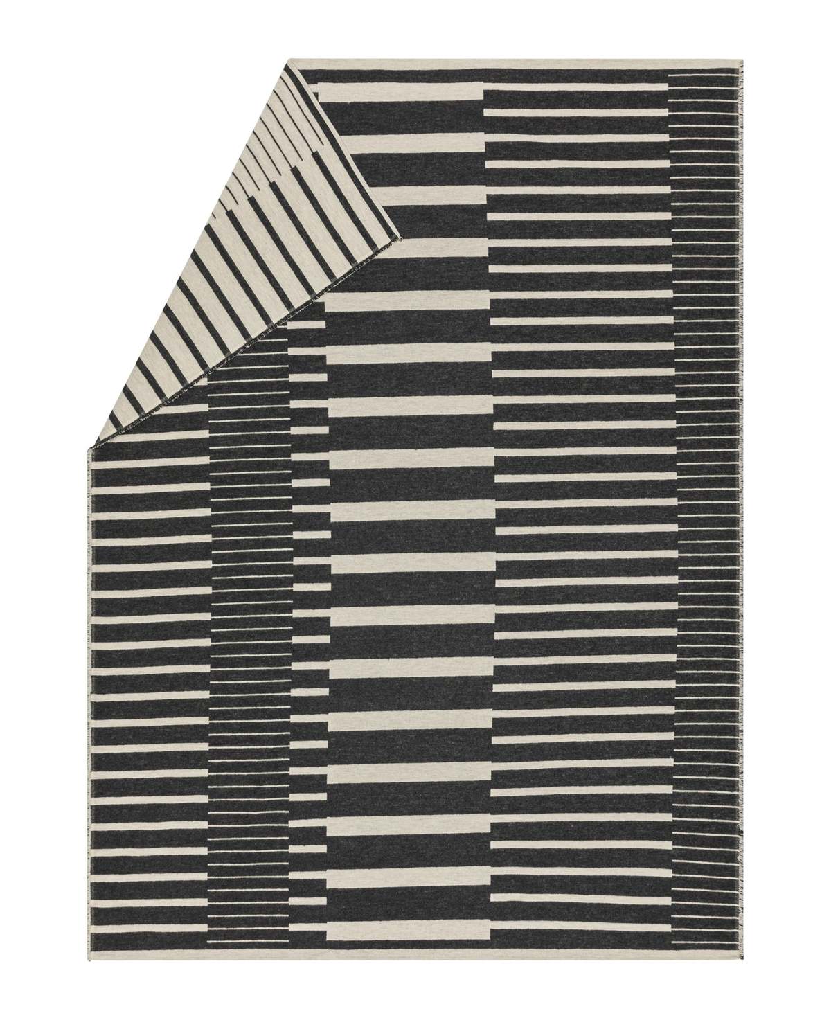 David Fussenegger Luca Two-Tone Stripes Throw - Image 5 of 6