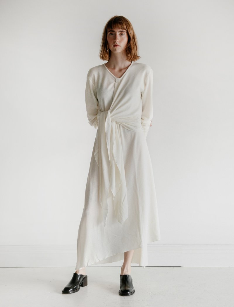 Lemaire Knotted Dress - Cream | Garmentory