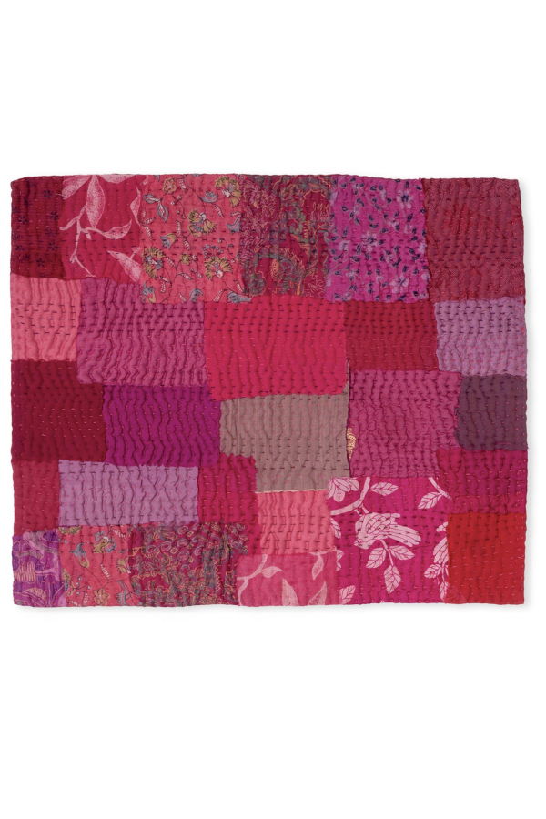 Maison Mieko Printed Fray Vintage Cotton Kantha Placemat