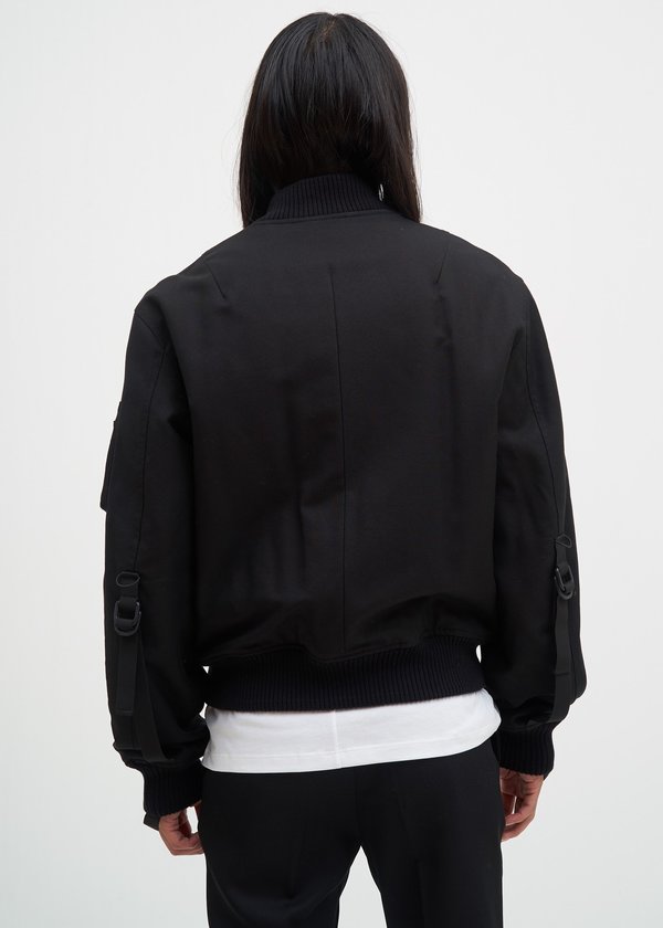 Helmut Lang Re-Edition Bondage Bomber Jacket - Black | Garmentory