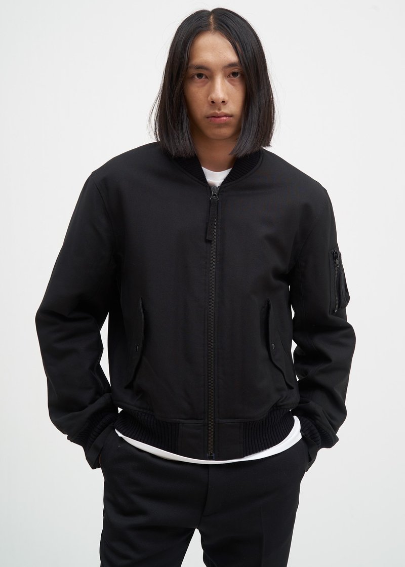 Helmut Lang Re-Edition Bondage Bomber Jacket - Black | Garmentory