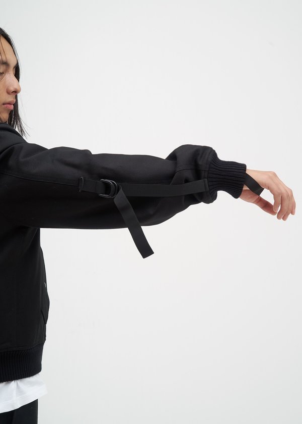 Helmut Lang Re-Edition Bondage Bomber Jacket - Black | Garmentory