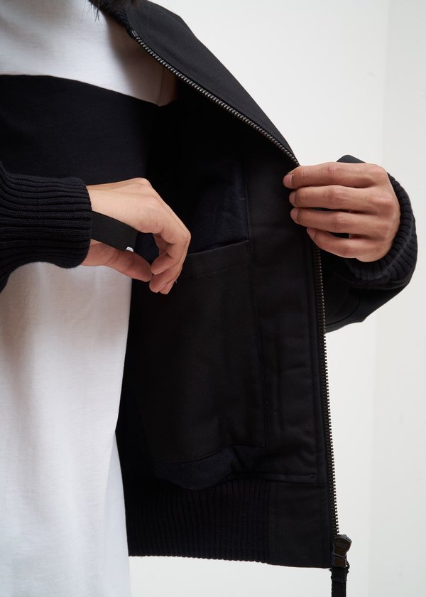 Helmut Lang Re-Edition Bondage Bomber Jacket - Black | Garmentory