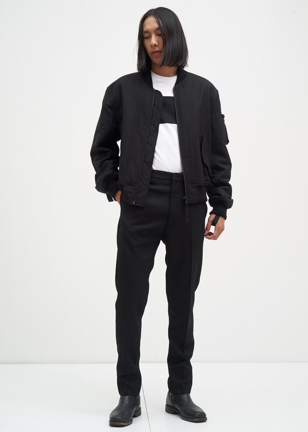 Helmut Lang Re-Edition Bondage Bomber Jacket - Black | Garmentory