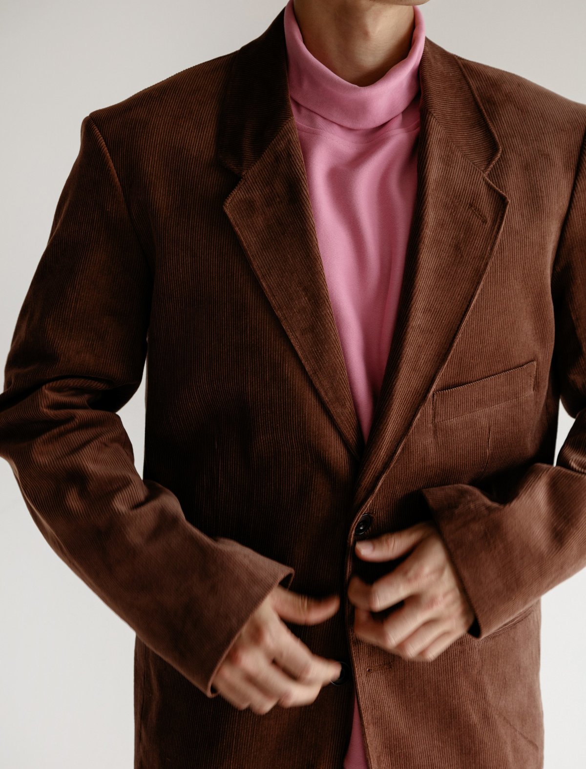 Lemaire Single-Breasted Jacket - Corduroy Brown | Garmentory