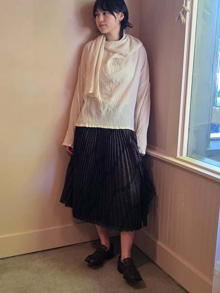 Vintage Issey Miyake Plantation Skirt - Blue | Garmentory