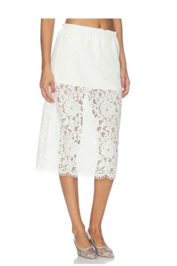 Sophie Rue Selora Lace Skirt - Egret