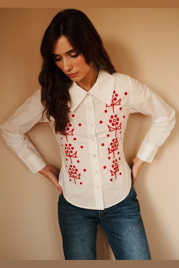 Mille Annina Top - Folk Embroidery