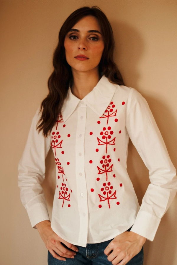 Mille Annina Top - Folk Embroidery