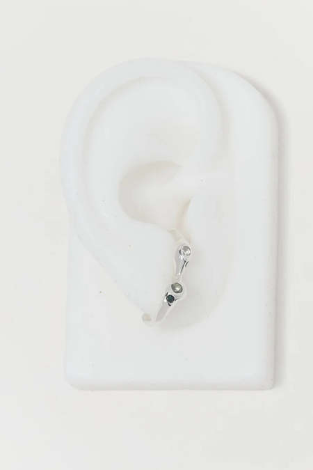 A. B. Ellie Indigo Statement Stud - 14K Gold Plated | Garmentory