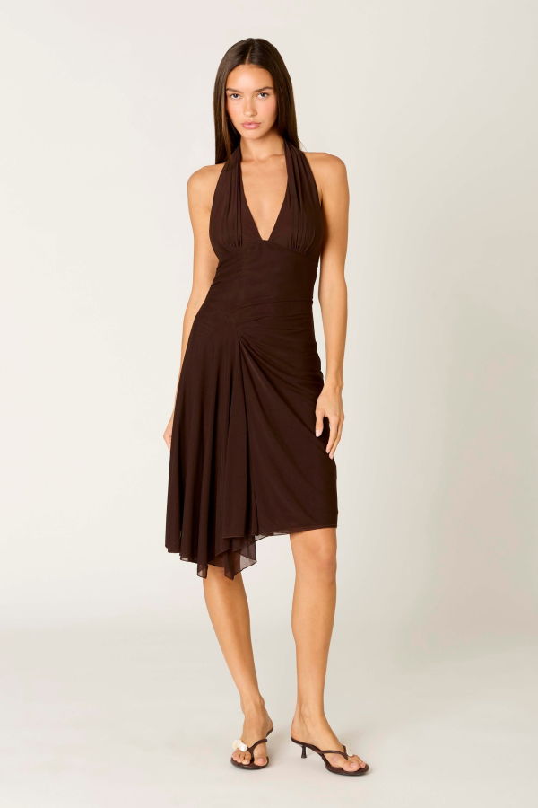 NIA Chiara Halter Midi Dress