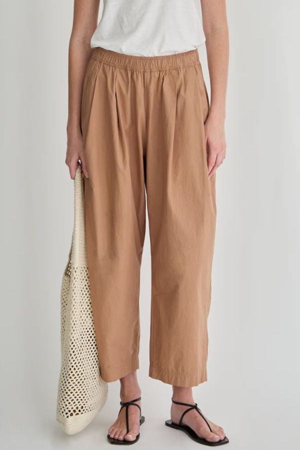 Apiece Apart Spa Pleat Pant - Deep Khaki
