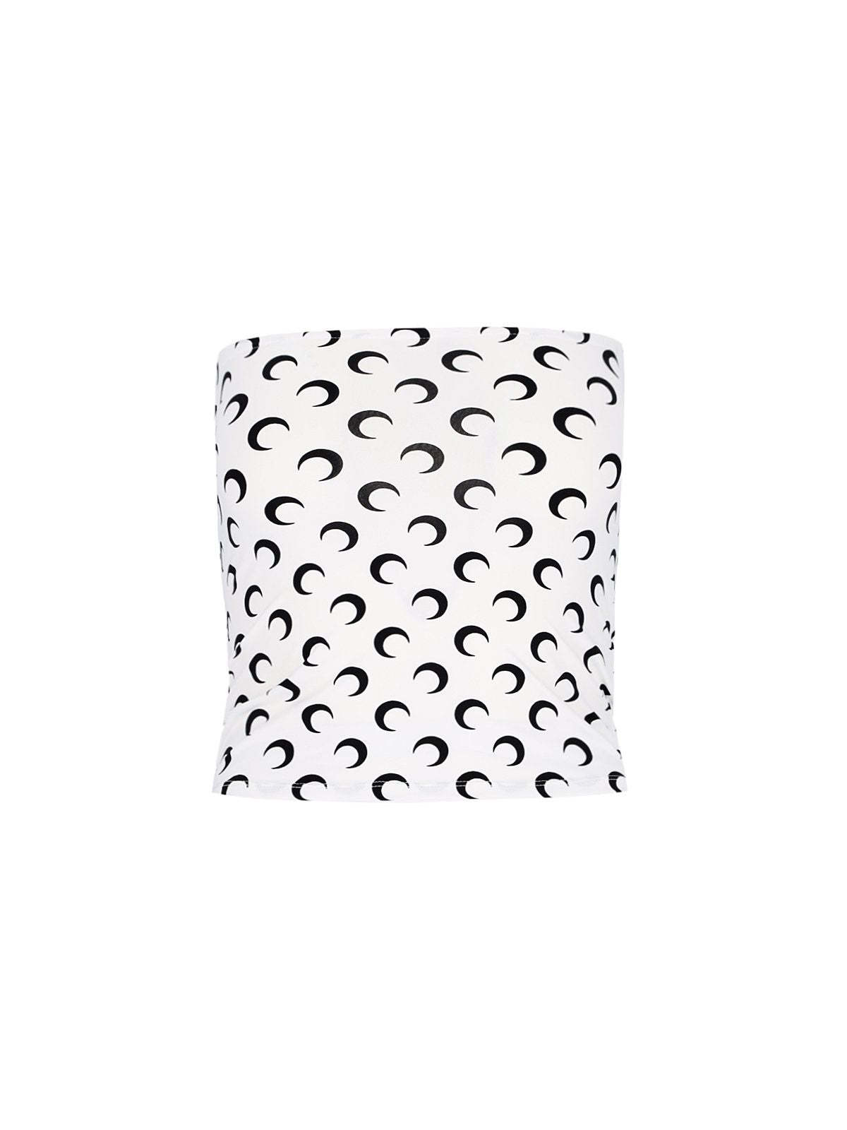 MARINE SERRE Moon Printed Jersey Tubed Top - Image 2 of 4
