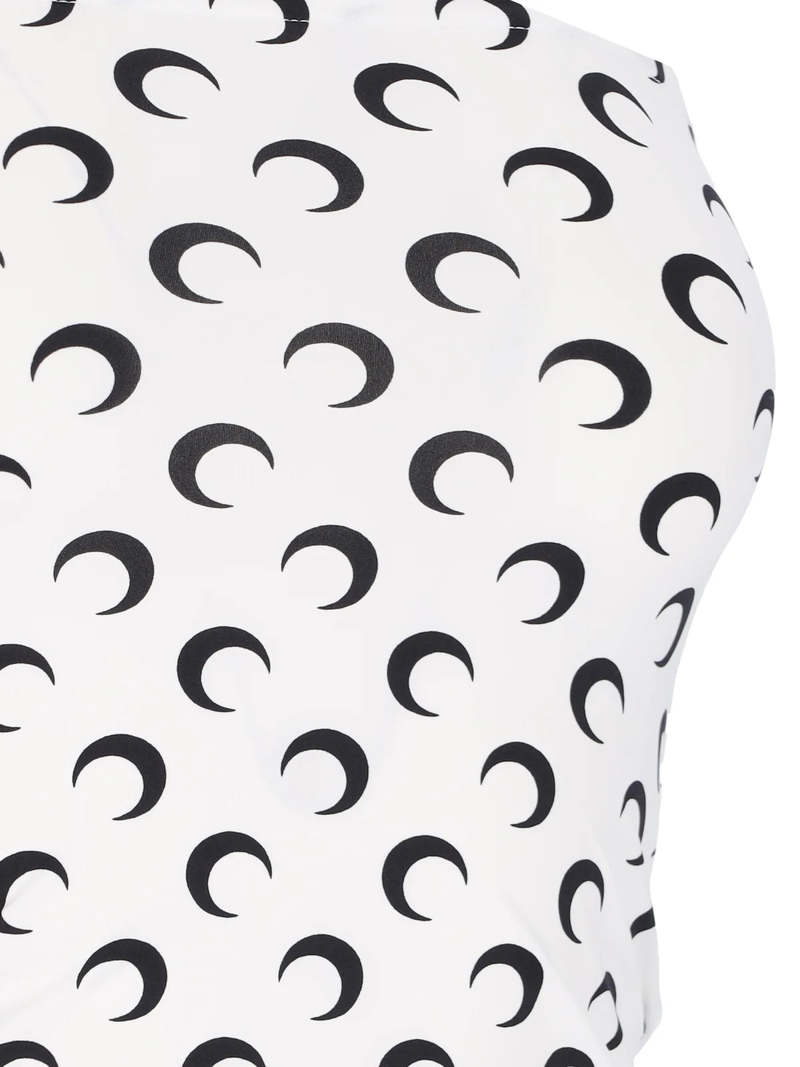 MARINE SERRE Moon Printed Jersey Tubed Top