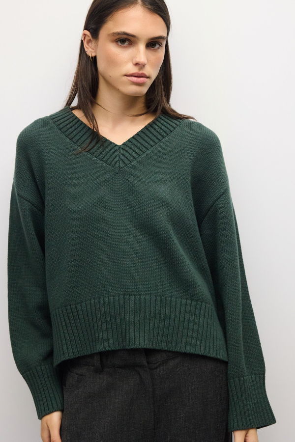 Azalea Mavis V Neck Sweater
