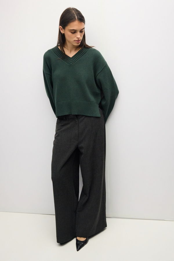 Azalea Mavis V Neck Sweater