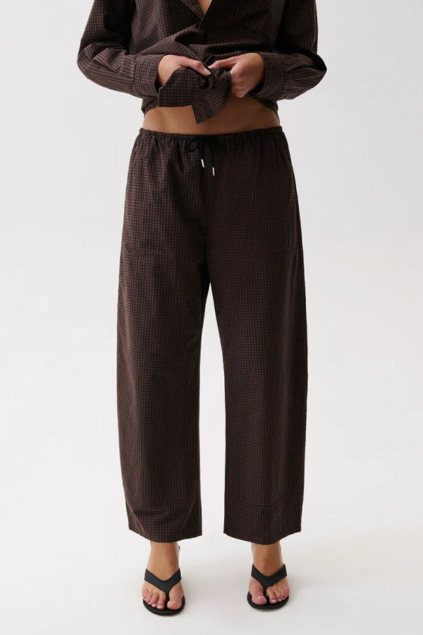 Pistola Theo Drawstring Poplin Pant - Hot Toddy