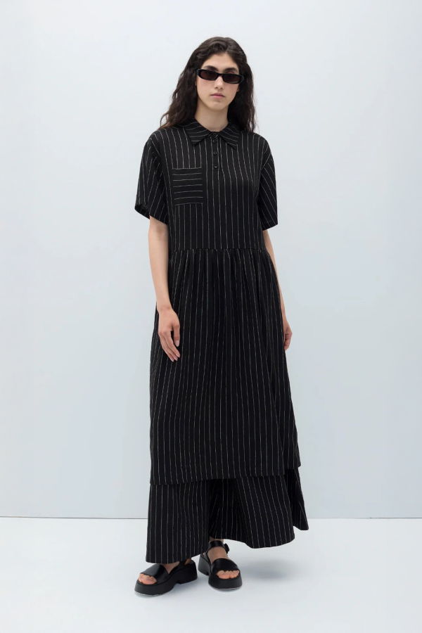 Rita Row Espelma Striped Shirt Dress