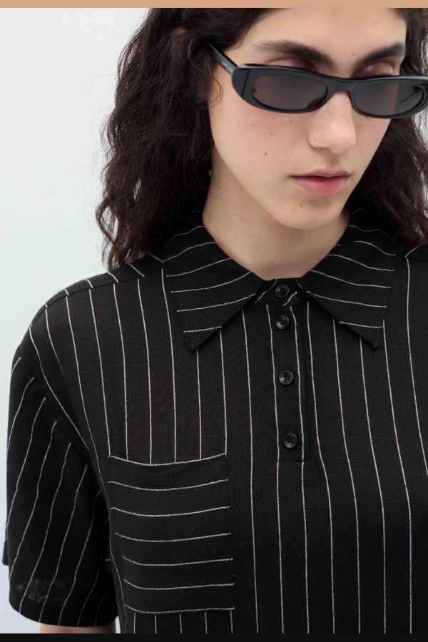 Rita Row Espelma Striped Shirt Dress