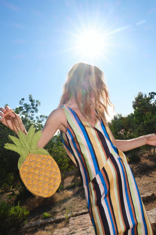 Simon Miller Pineapple Wristlet Clutch - Yellow Multi