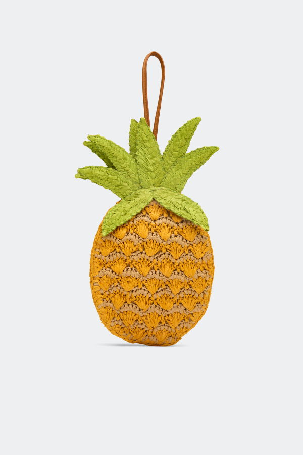 Simon Miller Pineapple Wristlet Clutch - Yellow Multi