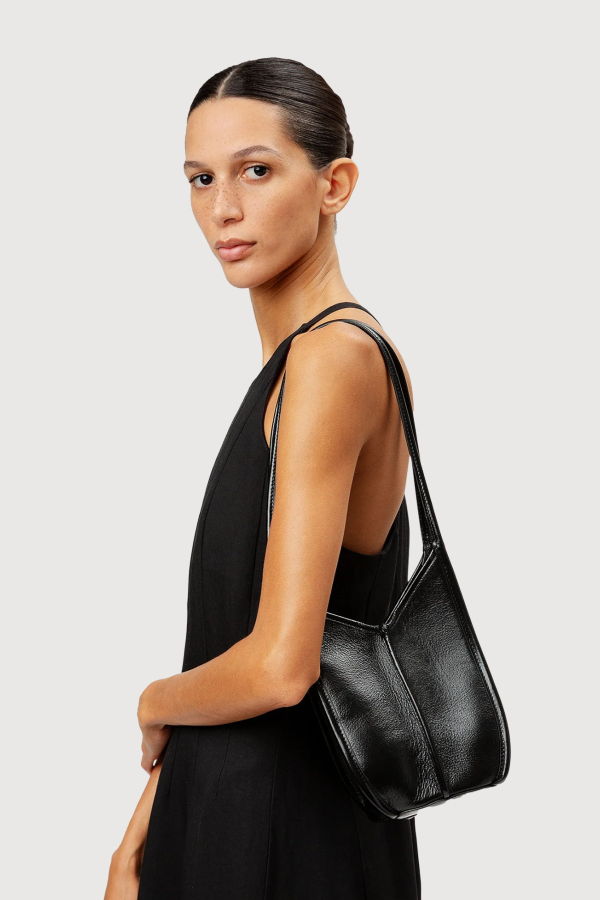 Hereu Calella Bucket Distressed Leather Bag - Black