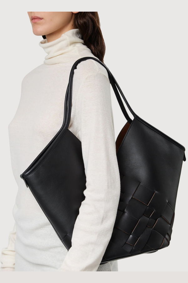 Hereu Coloma Leather Tote - Black