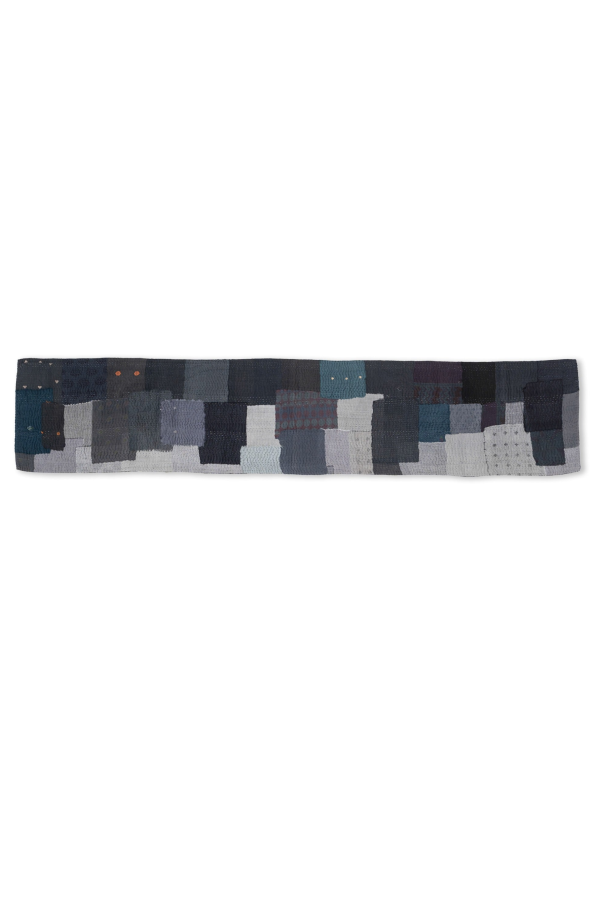Maison Mieko Landscape Fray Patch Vintage Kantha Table Runner
