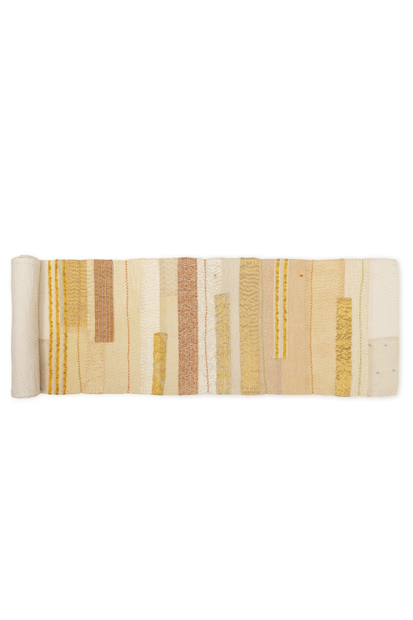 Maison Mieko New Dawn Jewel Striped Table Runner - Ivory