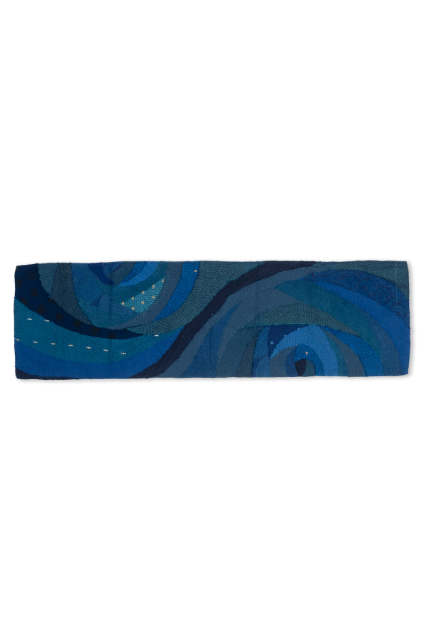Maison Mieko Night Sky Rose Fray Patch Table Runner
