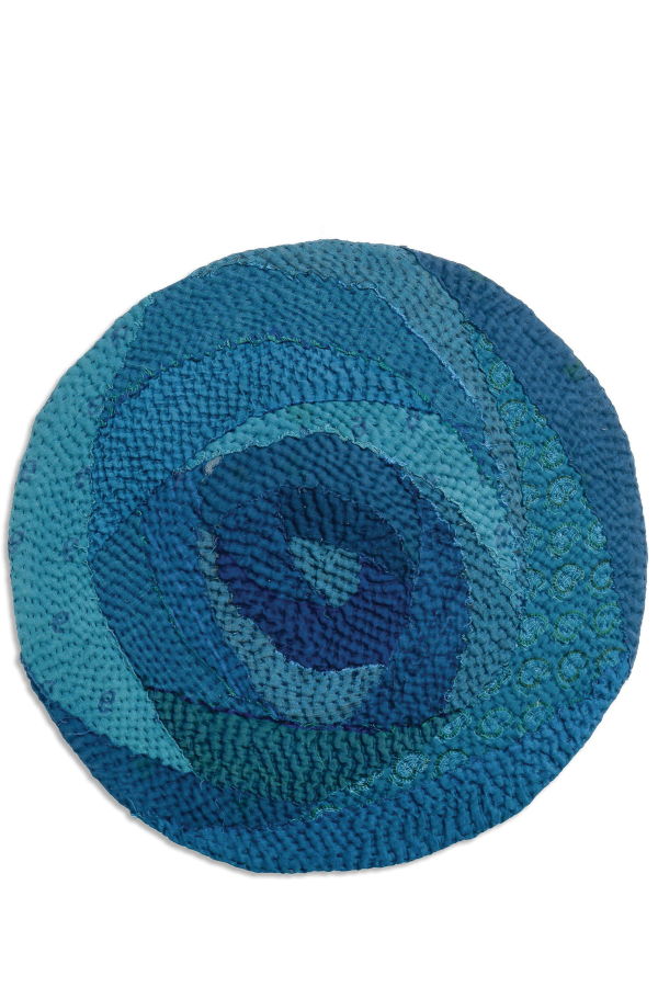 Maison Mieko S/2 Night Sky Fray Patch Rose Placemat