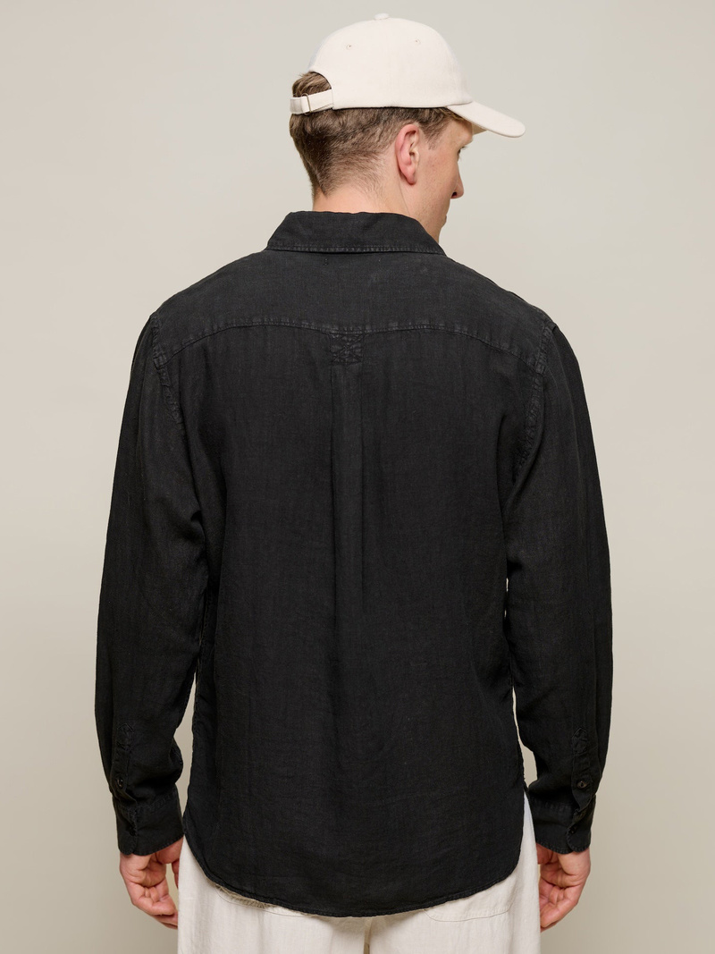 Merz b. Schwanen Relaxed Organic Linen Shirt