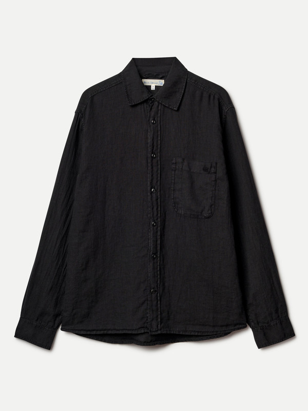 Merz b. Schwanen Relaxed Organic Linen Shirt