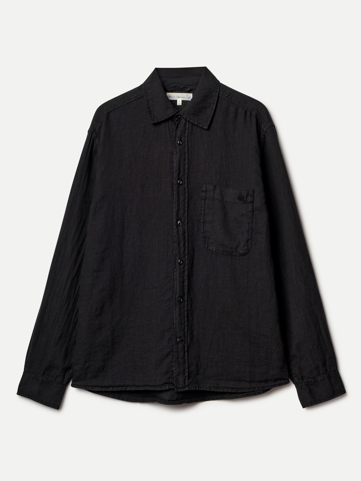 Merz b. Schwanen Relaxed Organic Linen Shirt - Image 7 of 7