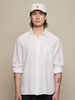 Merz b. Schwanen Relaxed Fit Linen Shirt - Thumbnail 1