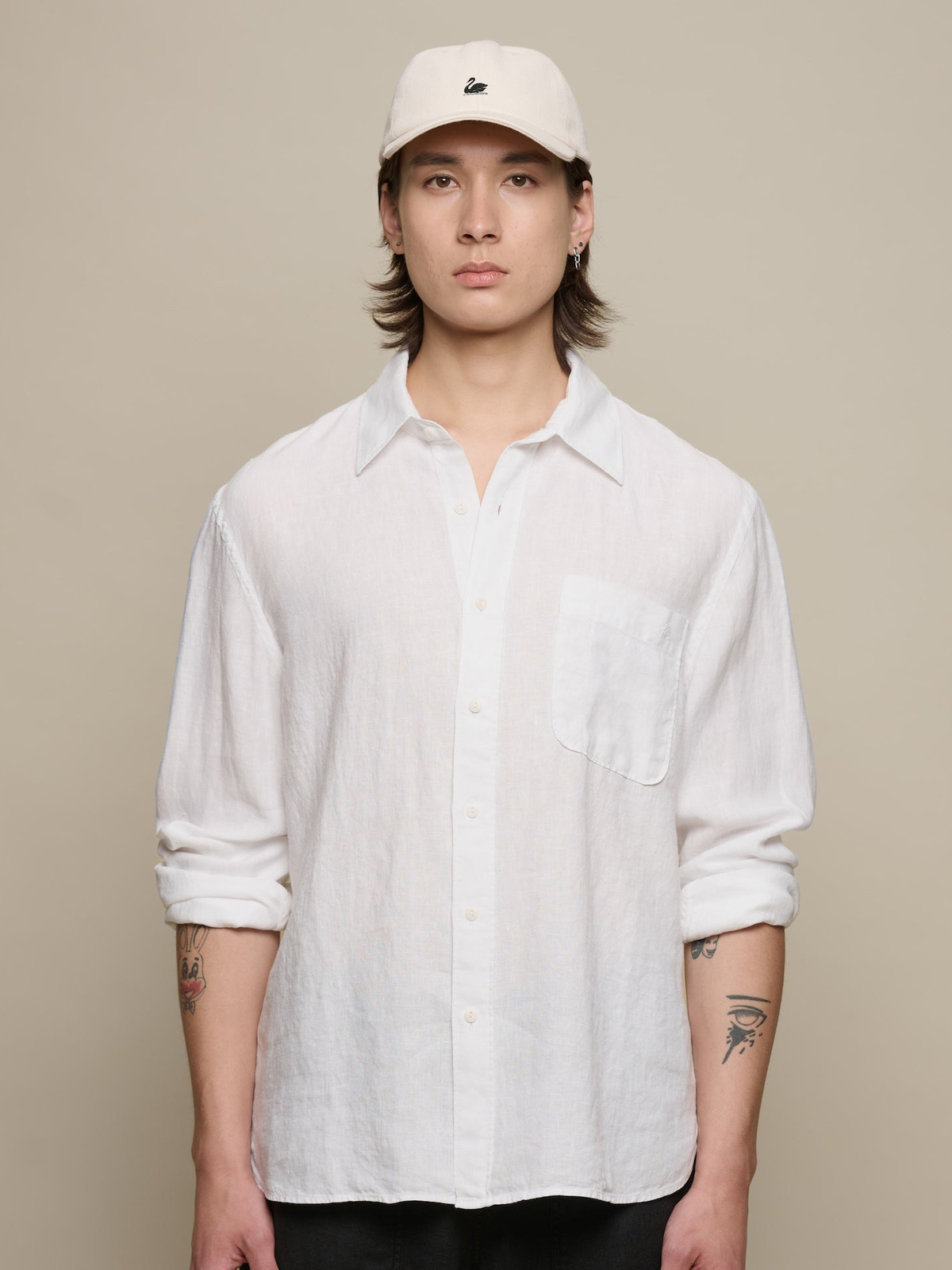 Merz b. Schwanen Relaxed Fit Linen Shirt - Image 1 of 5