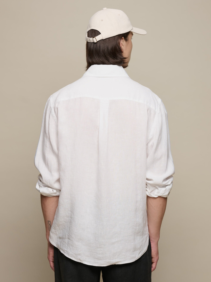 Merz b. Schwanen Relaxed Fit Linen Shirt