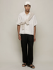 Merz b. Schwanen Organic Linen Bowling Shirt - Thumbnail 2