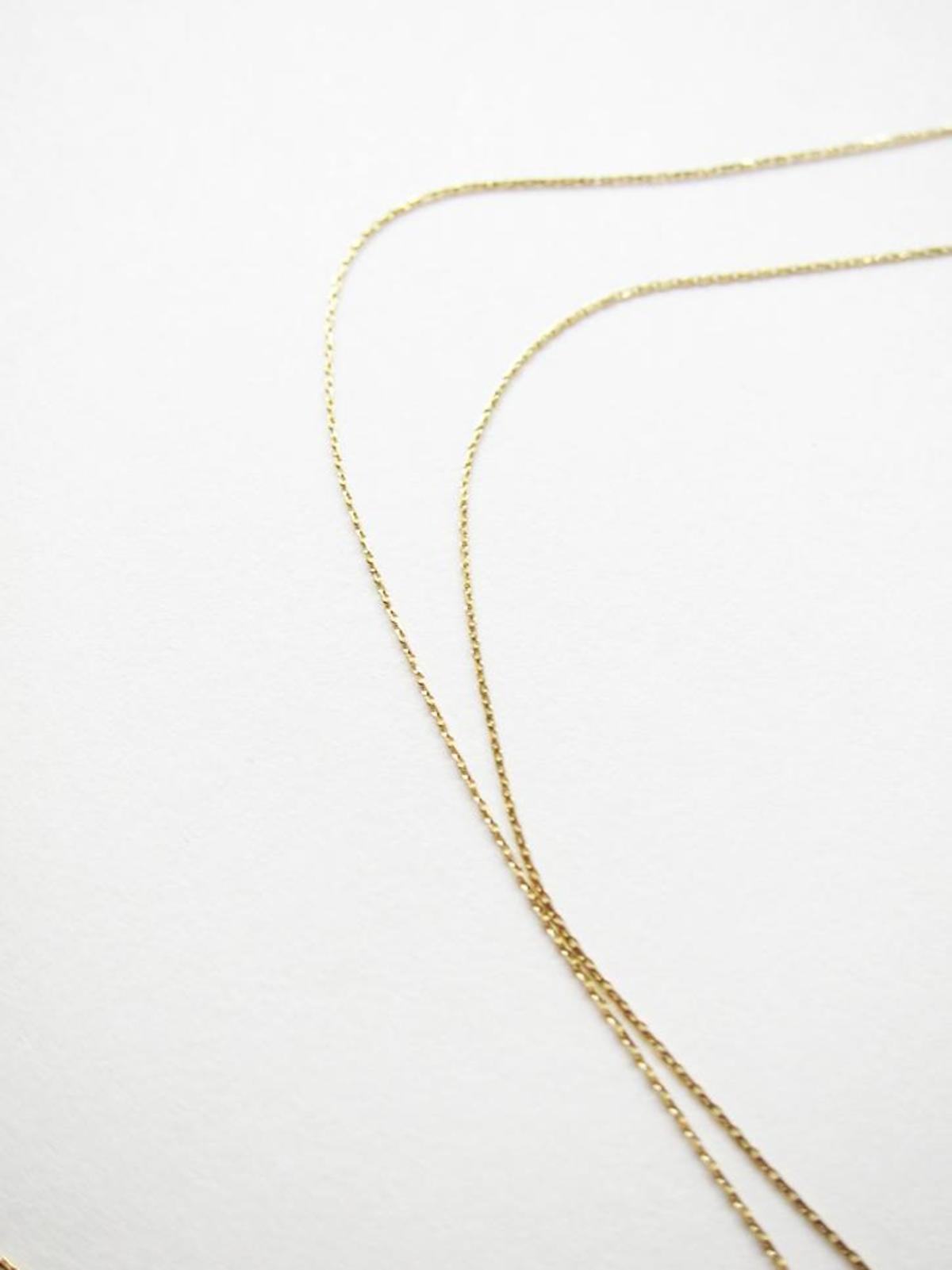 Saskia Diez Ultrafine Thread Necklace - Gold - Image 3 of 4