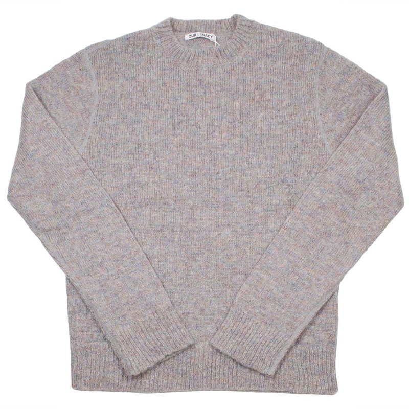 Our Legacy Base Roundneck Sweater - Rainbow Tweed | Garmentory