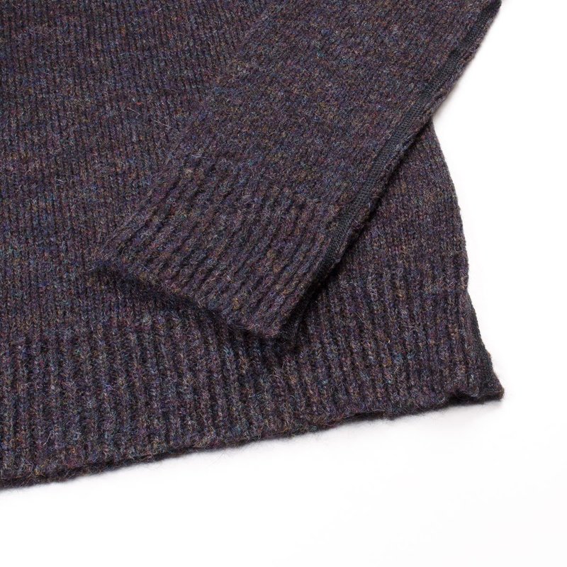 Our Legacy Base Roundneck Sweater - Tweed Black | Garmentory