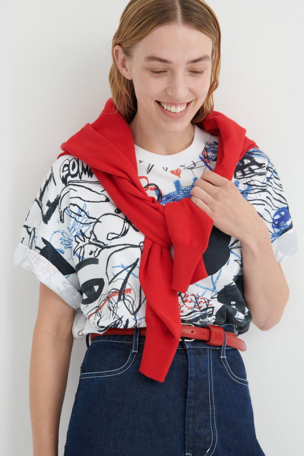 Kowtow Oversized Boxy Tee - Anniversary Print