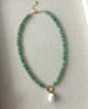 Katie Dean Jewelry Goddess Pearl Necklace - Green - Thumbnail 4