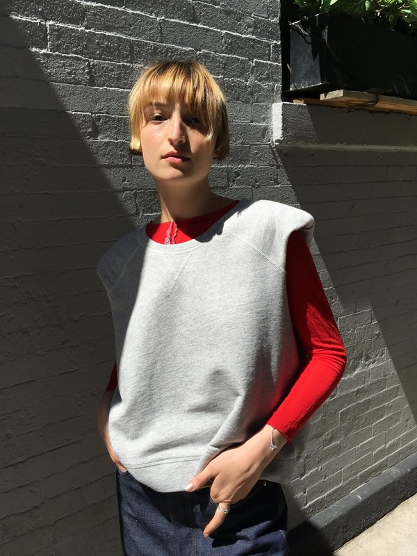 Smythe Shoulder Pad Raglan Sweatshirt Smythe Shoulder Pad Raglan Sweatshirt